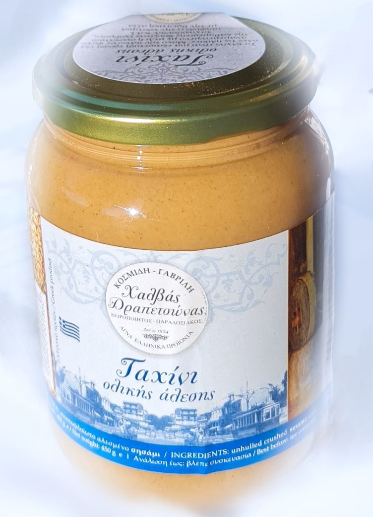 Pastă de susan integral (tahini) 450g Drapetsonas