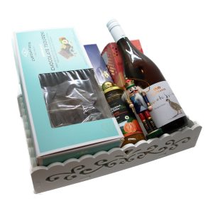 Coș cadou de Crăciun GLYKA Greek Taste - dulciurile de Crăciun