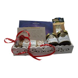Coș cadou de Crăciun MELI Greek Taste - mierile Greciei