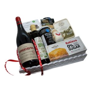 Coș cadou de Crăciun ZERO ZAHAR Greek Taste - cutia wellness